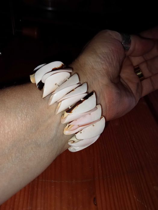 Pulseira duas faces conchas Cabo Verde