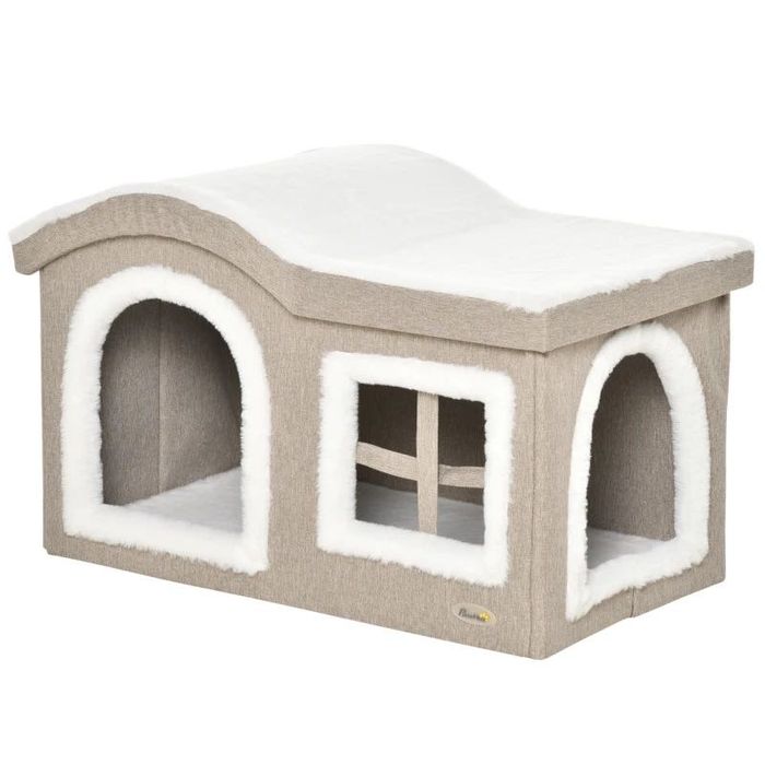 PawHut Casa Dobrável para Gatos