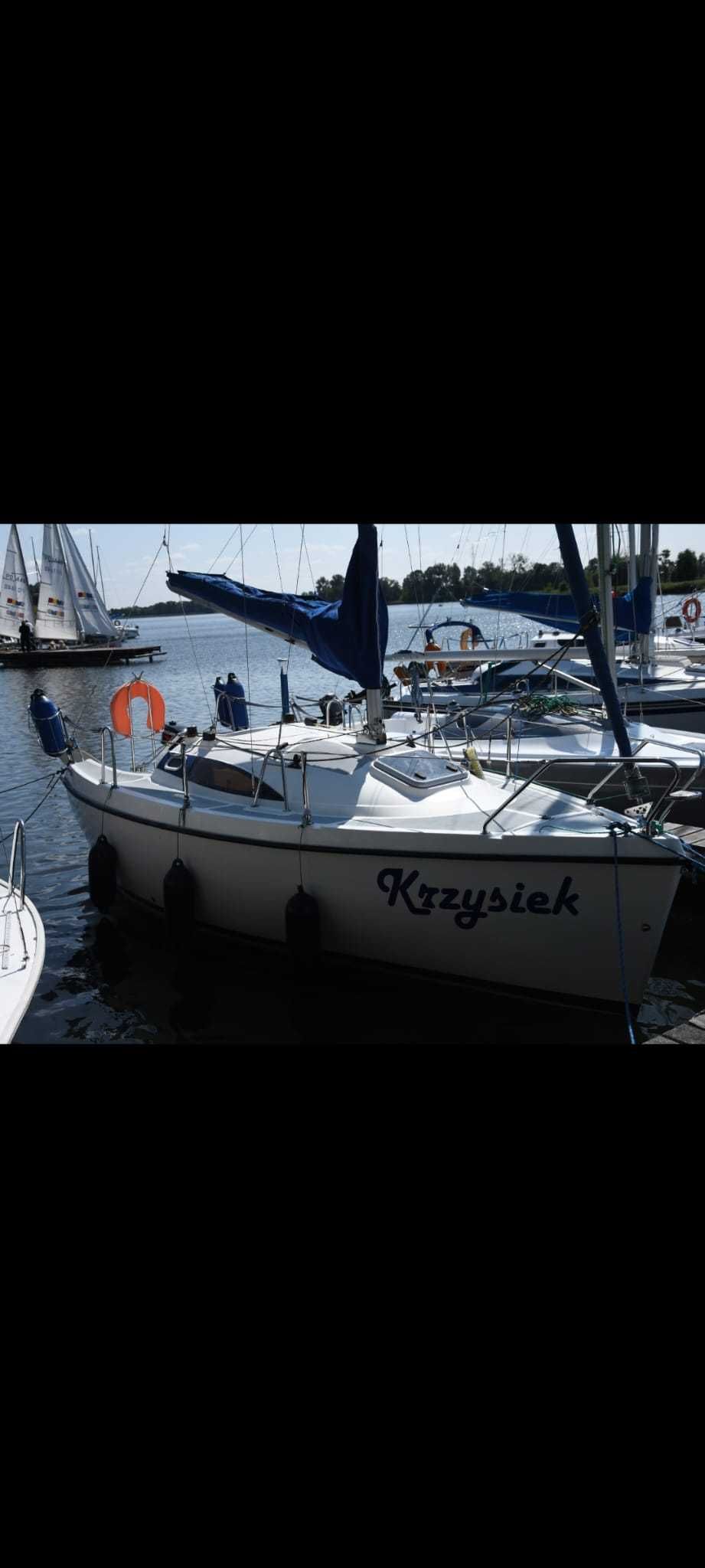 Jacht Żaglowy JANMOR 20 silnik Merkury 5 hp Wózek slipowy Stan BDB