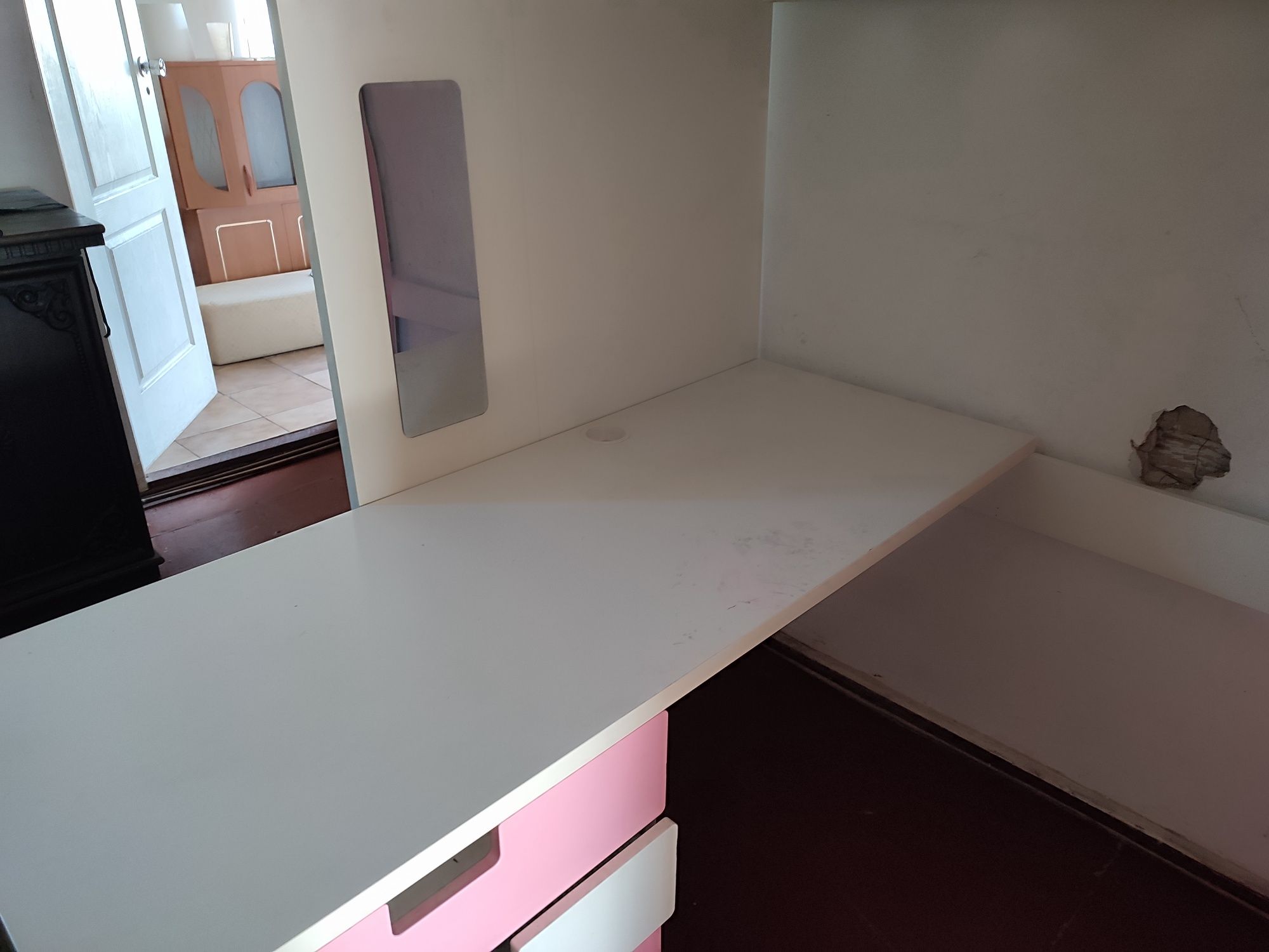 Łóżko piętrowe z biurkiem IKEA