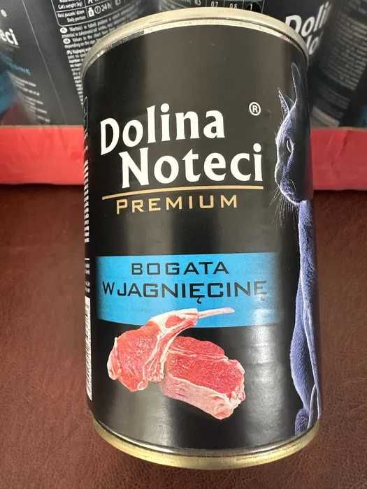 DOLINA NOTECI Premium Jagnięcina 400g karma dla kota 12 puszek
