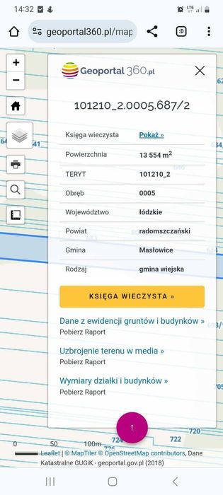 Sprzedam Las sosnowy o pow. 1.34 ha.