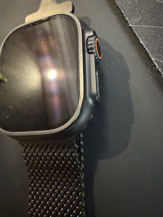Apple Watch Ultra 3 Black Titanium Milanese Loop - M