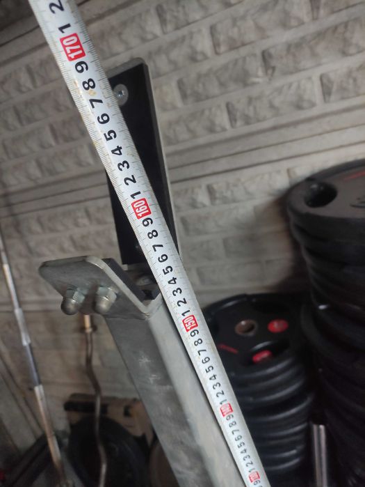 Ławka ławeczka do ćwiczeń regulowana stojaki gryf olimpijski 207,5kg