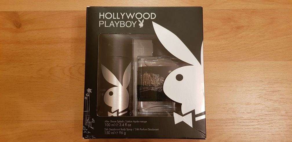 Zestaw Playboy Hollywood - dezodorant do ciała 24h + woda po goleniu