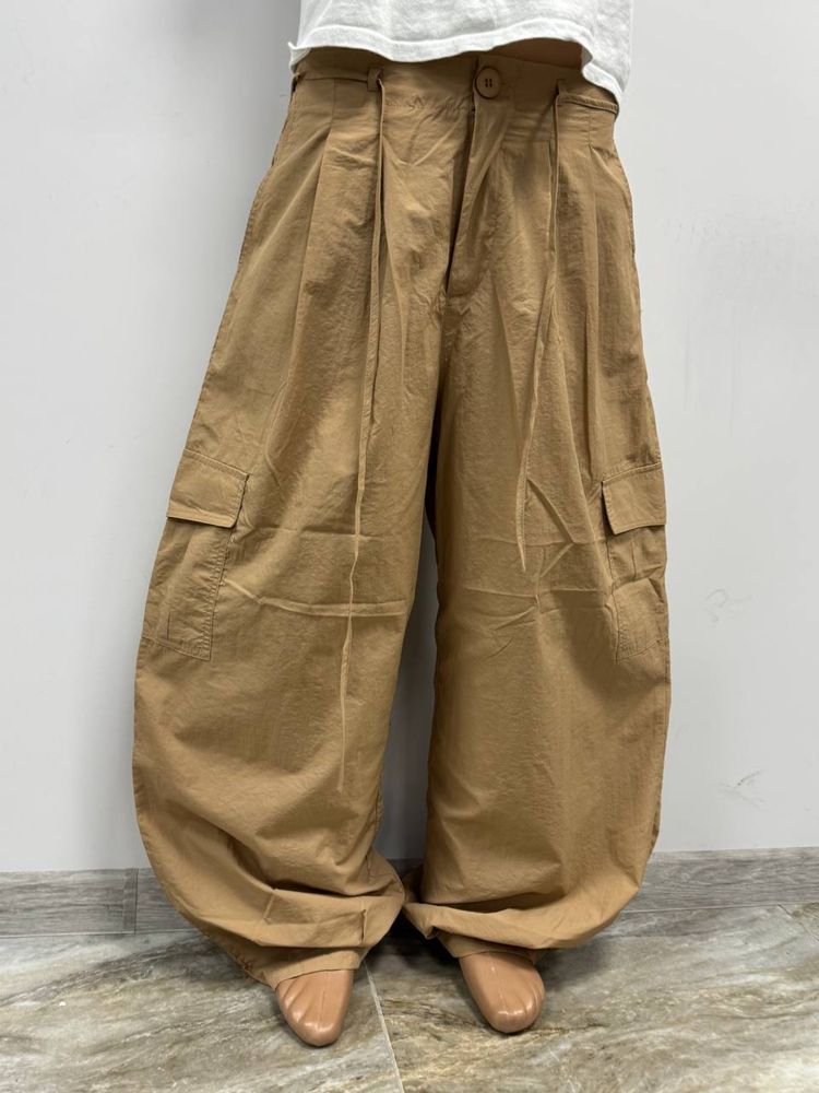 Нові широчезні штани парашути нейлонові Baggy rap wide широкие штаны