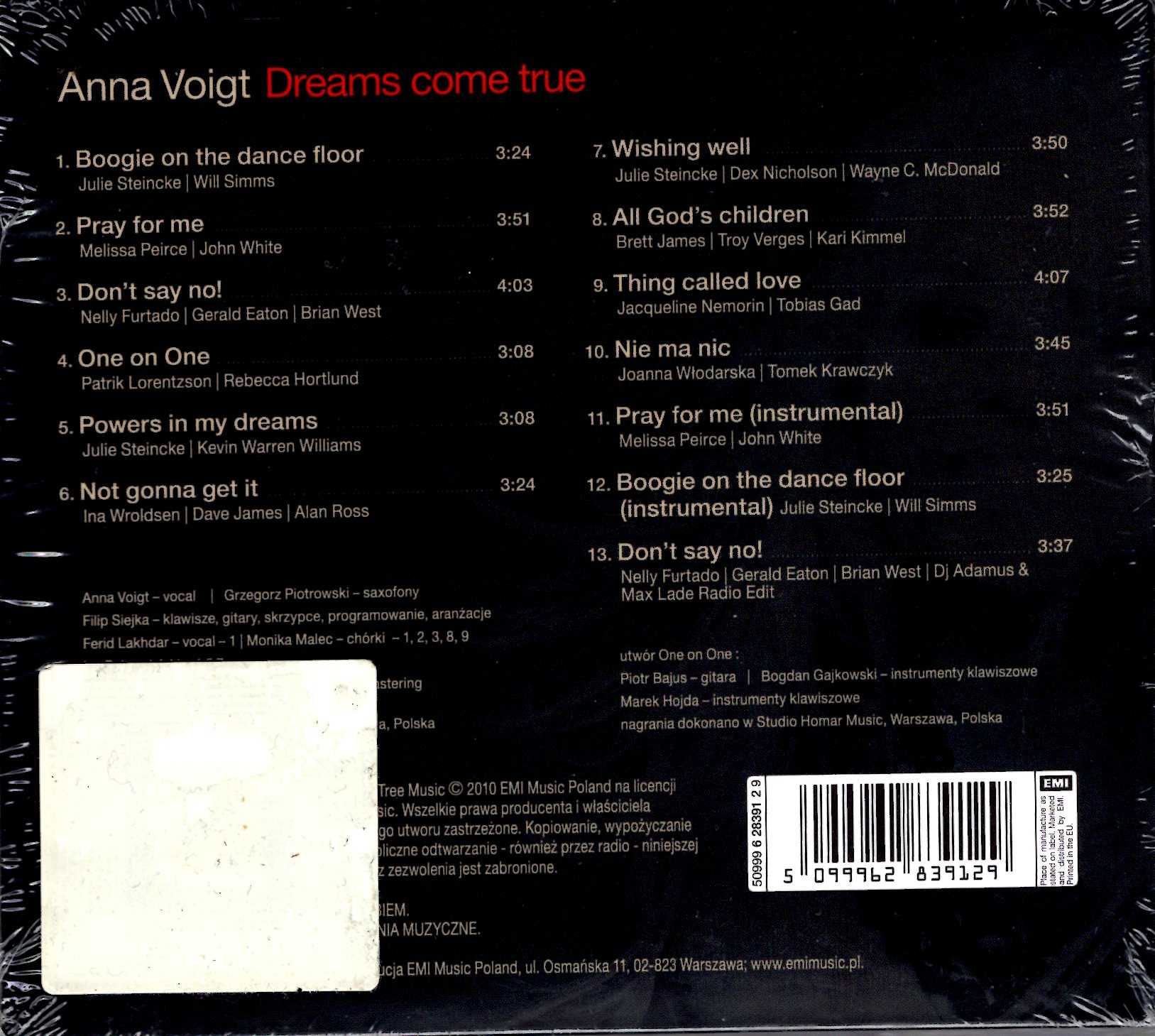 Anna Voigt - Dreams Come True (CD)