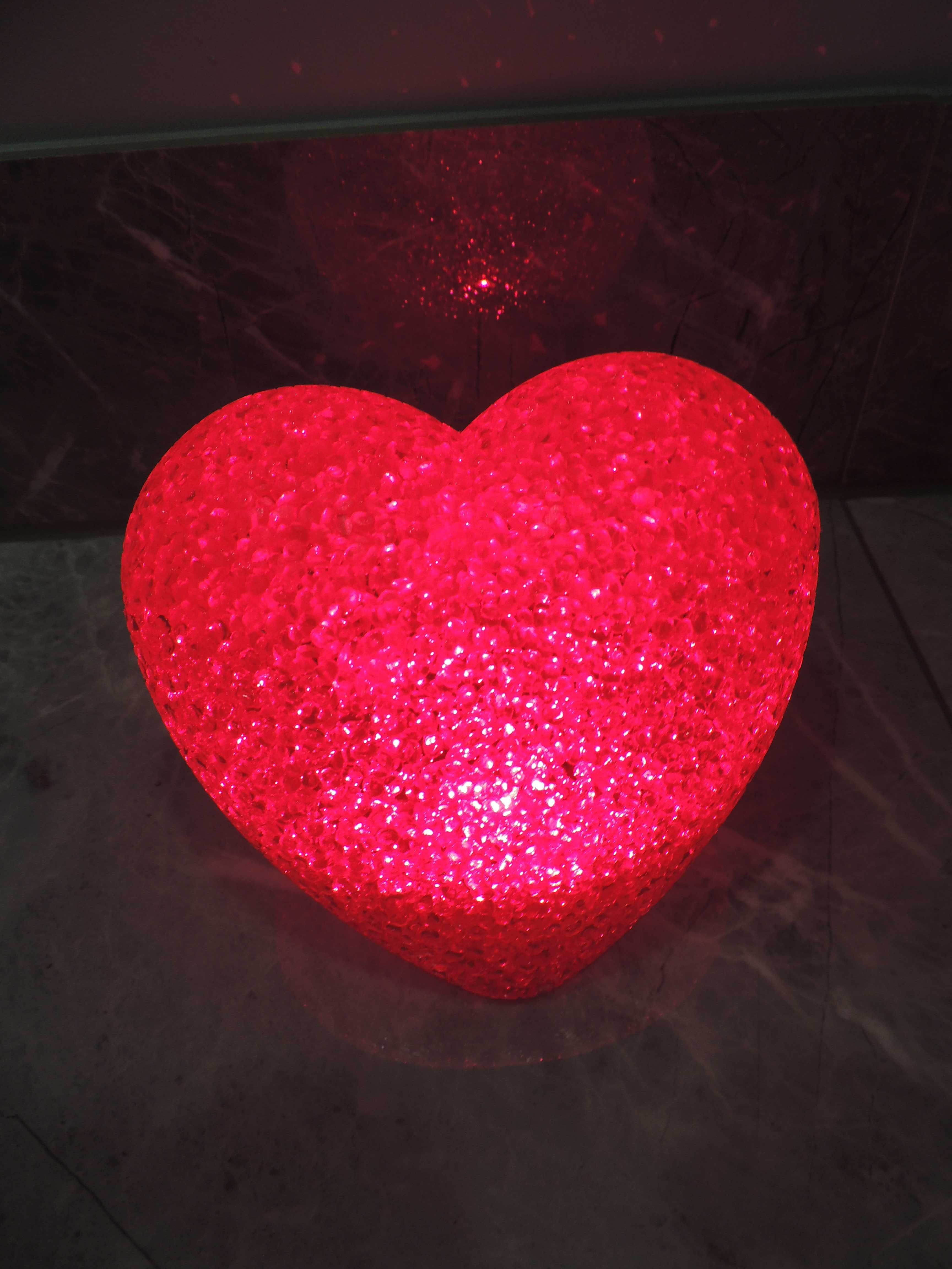 mała lampka czerwone serce lampion w kształcie serca na baterie