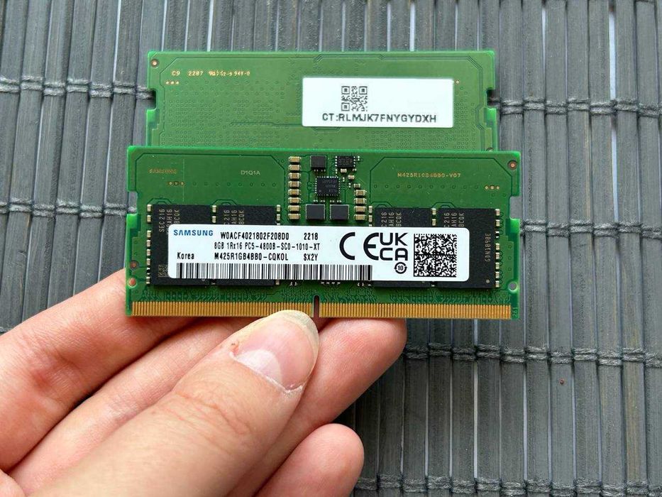 Планки оперативної пам'яті 8GB PC5-38400 DDR5 4800MHz