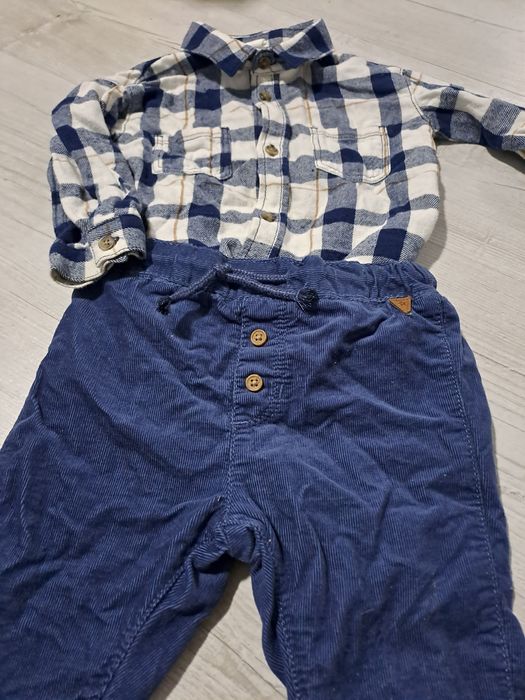 ZESTAW komplet spodnie koszula