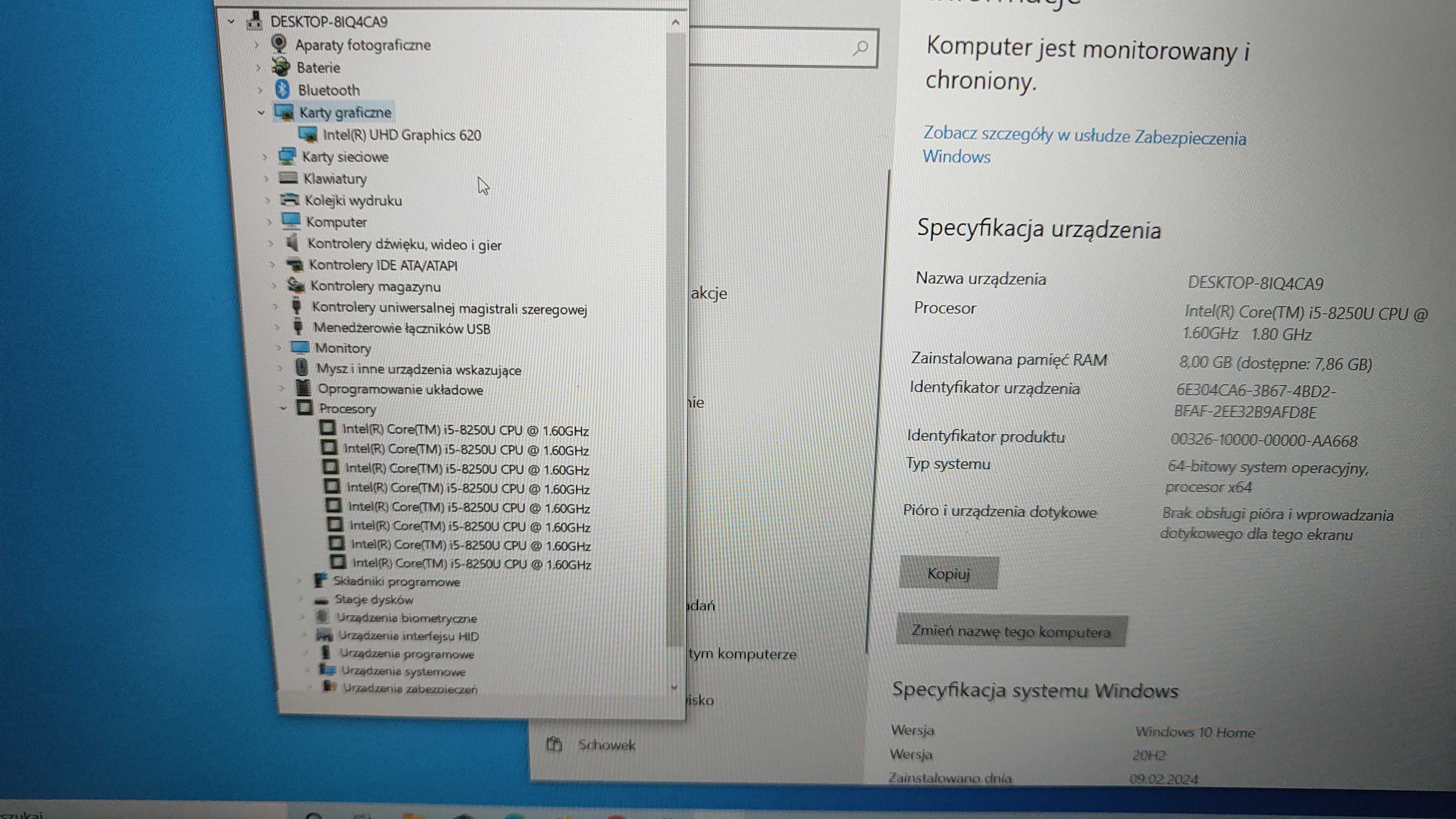 Lenovo ThinkPad E580 i5 8gen .