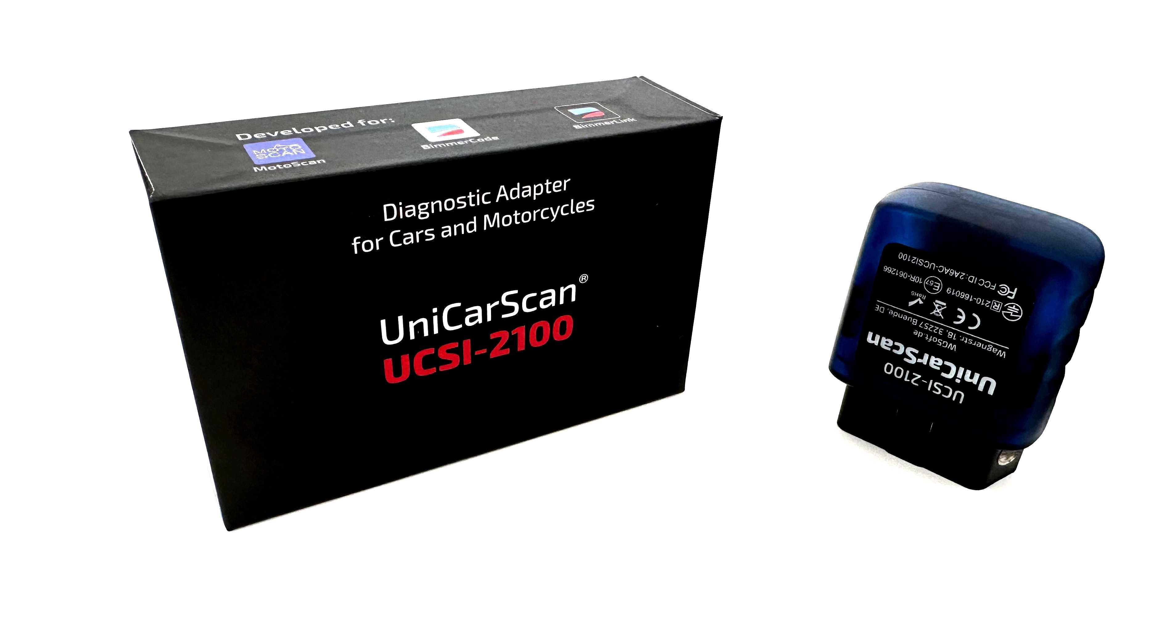 UCSI-2100 Interfejs diagnostyczny OBD2 UniCarScan MotoScan BimmerLink