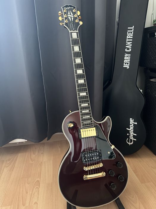Gitara elektryczna Epiphone Les Paul Custom Jerry Cantrell Wino