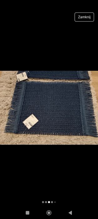 Maty stołowe podkładki granatowe Smukee