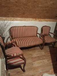 Sofa Kanapa dwa fotele stolik