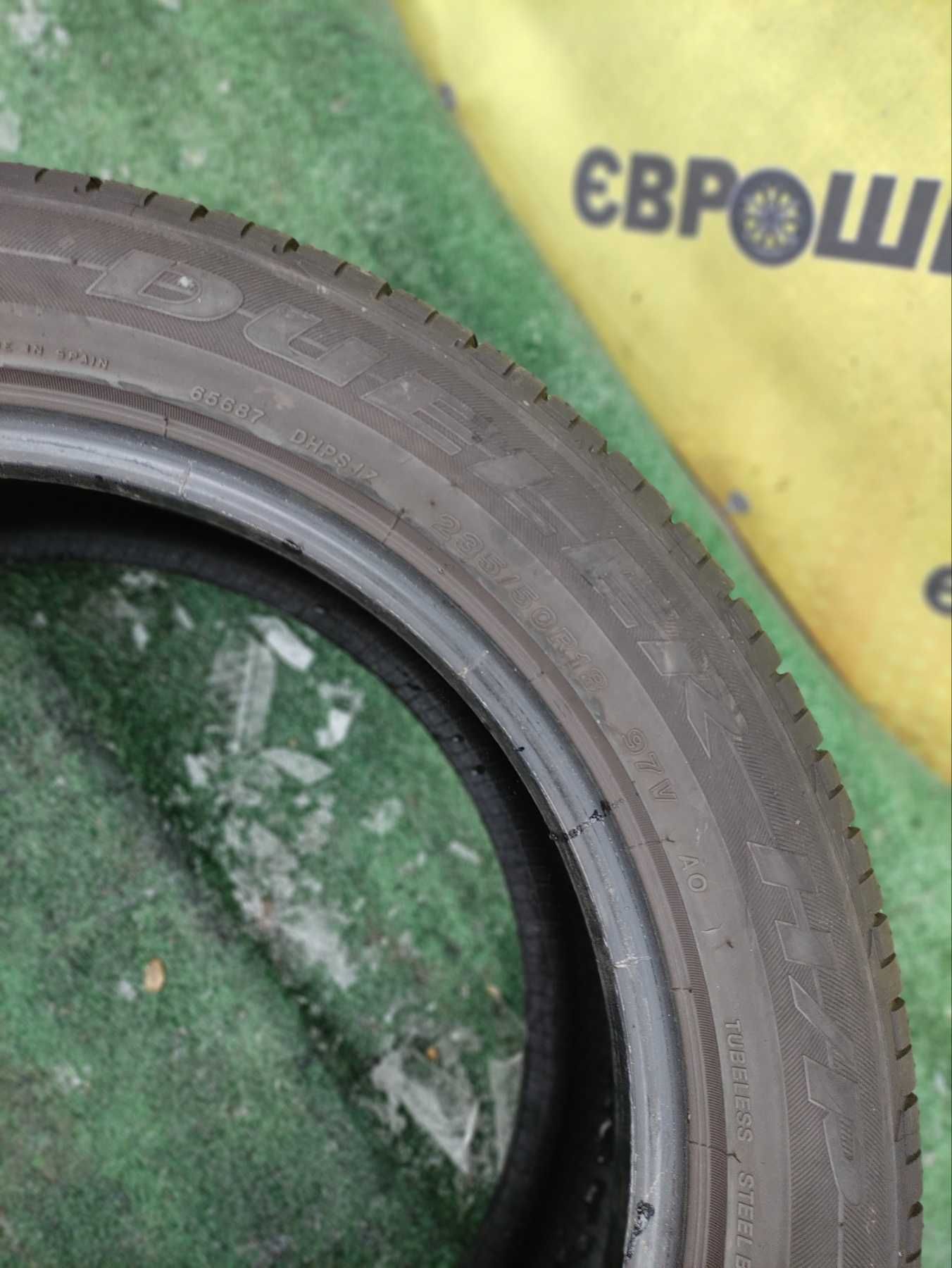 Шини Bridgestone Dueller H/P 235/50R18 Пара Літні Б/у Склад Оригінал