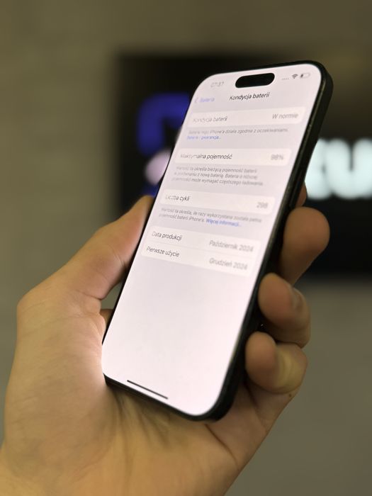 RATY 0% iPhone 16 Pro 128GB BATERIA 98% GWARANCJA 12 miesiecy!!!