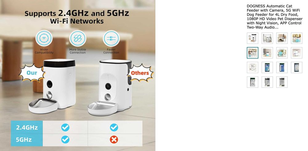 Dogness - Dispensador automático de ração c/ câmera e microfone