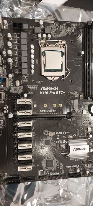 Zestaw płyta główna ASrock BTC + procesor + pamięć