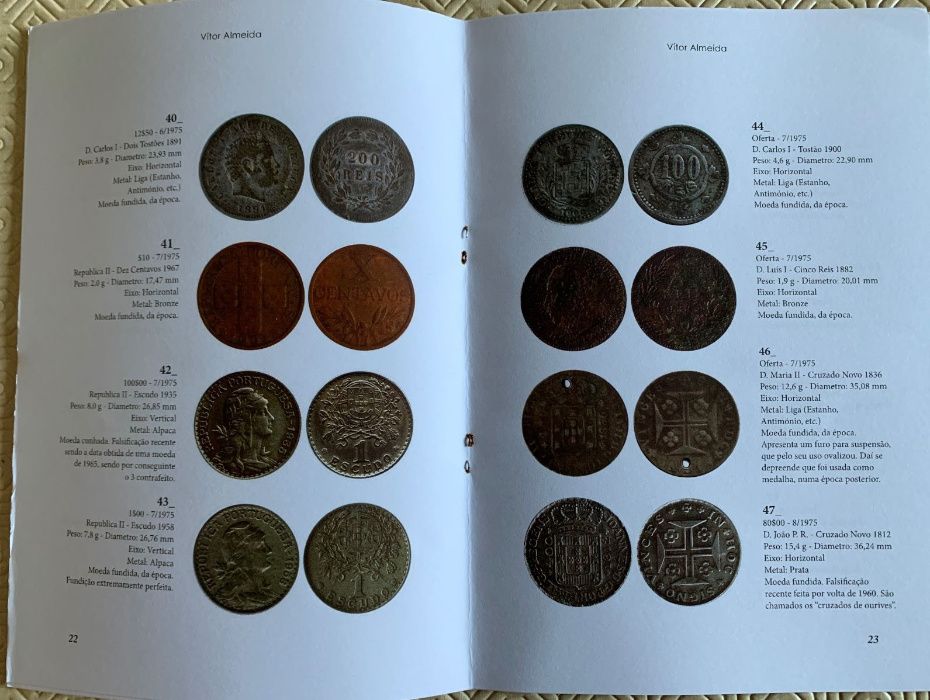 Numismatica - Caderno: Uma colecção Moeda falsa e outras curiosidades