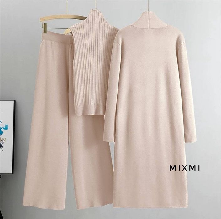 Комплект кардиган максі,палацо,майка