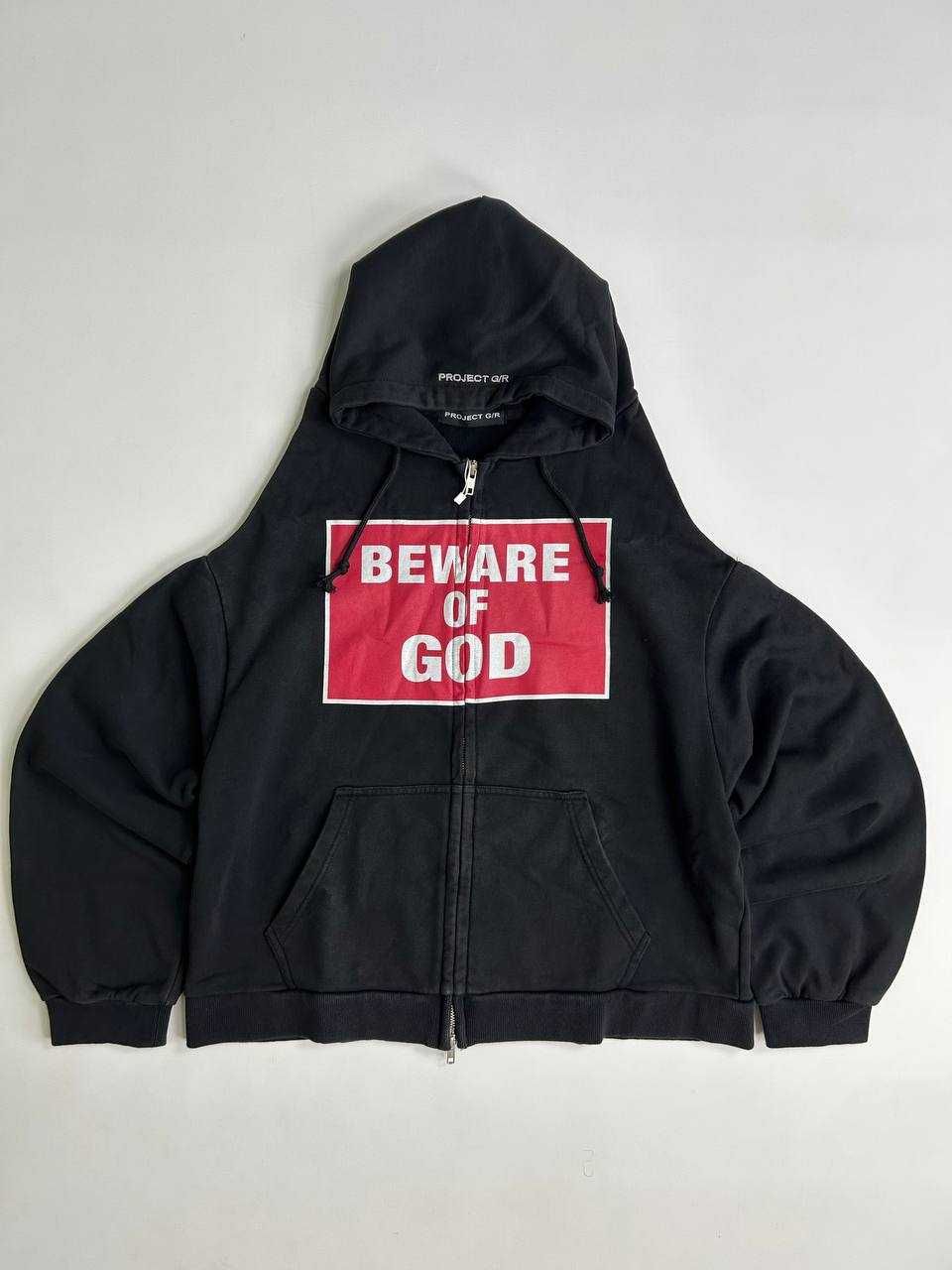 Project Grailz GR  zip up чорна зіпка зипка черная худи кофта худі S M