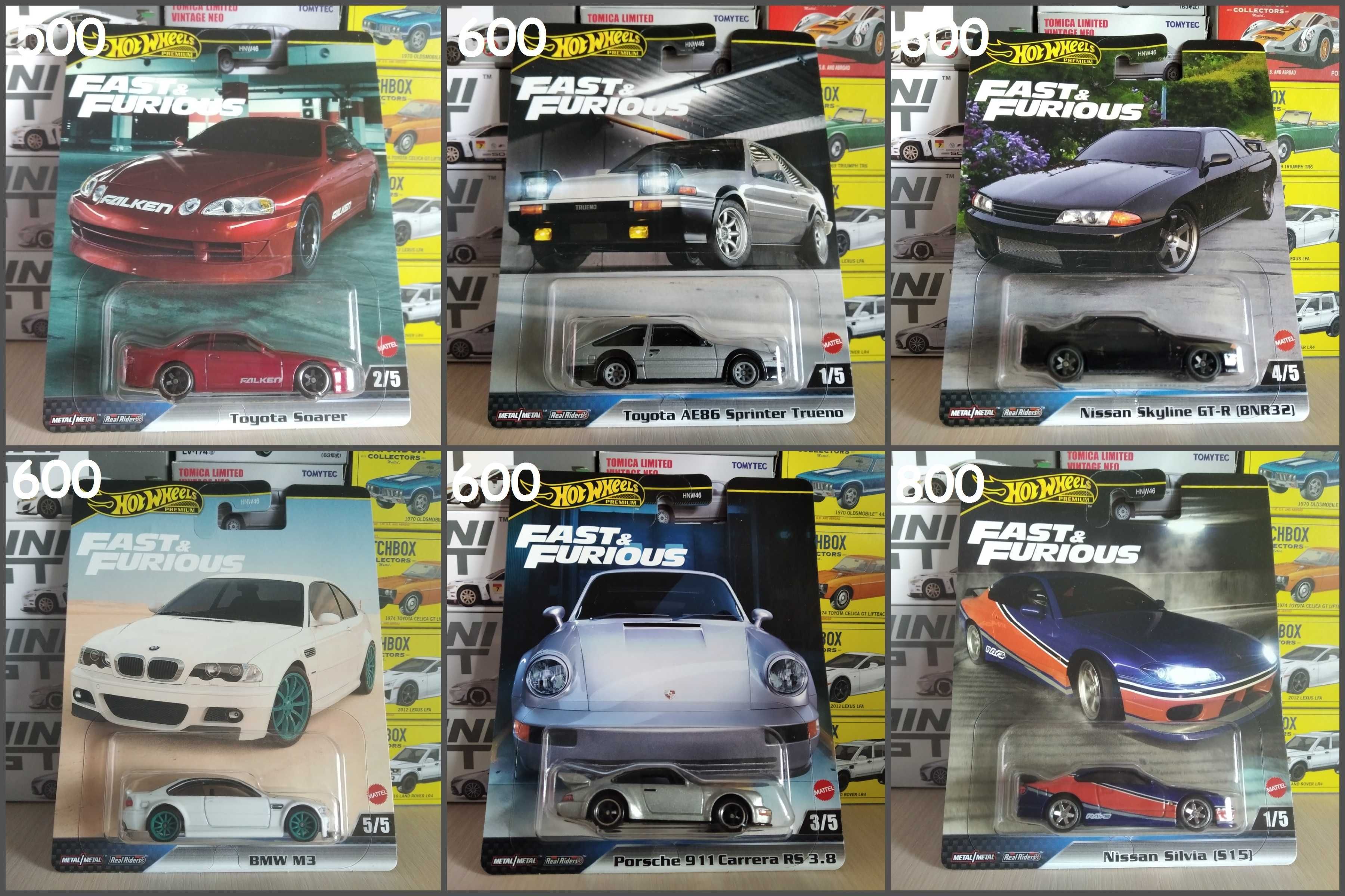 Моделі Hot Wheels Fast & Furious, машинки Форсаж хот вілс