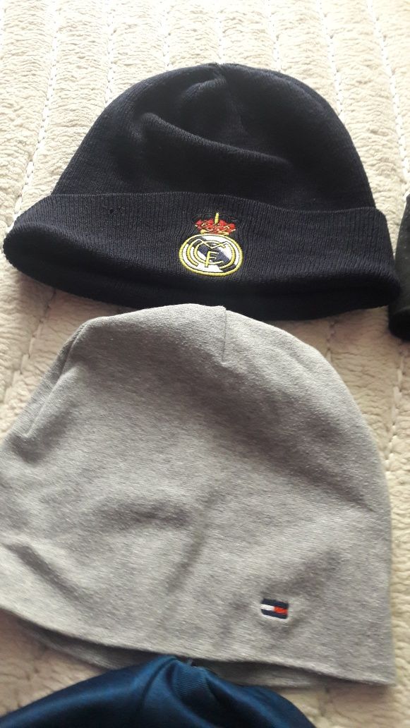 Czapka zimowa do biegania  na rower Tommy adidas real madryt