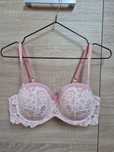 Koronkowy stanik Hunkemöller 85B pudrowy róż NOWY