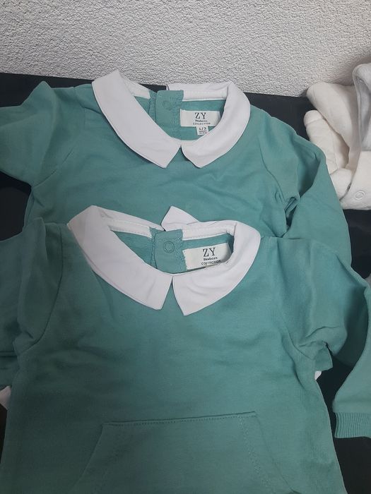 Camisas bebé (gémeos) praticamente novas dos 0 aos 12- meses
