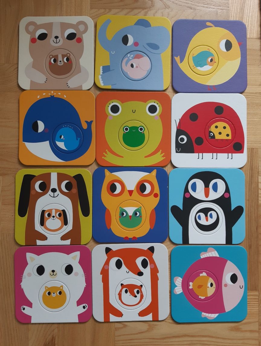Nowe czuczu puzzle z dziurką maluchy 18m+