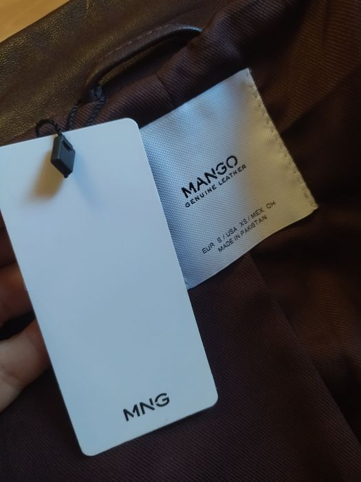 Нова!Шкіряна куртка косуха,авіатор,шкіряна курточка,косуха,Mango,44р