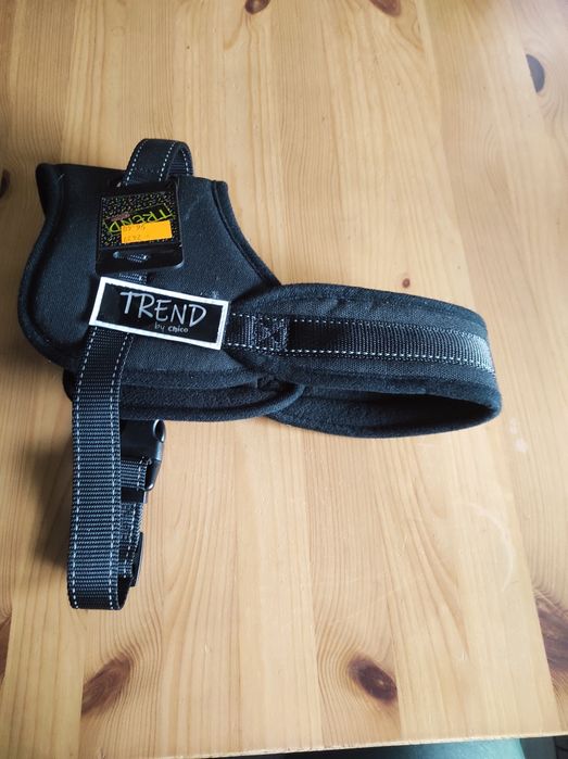 Szelki dla psa czarne, obwód klatki 50-60 cm