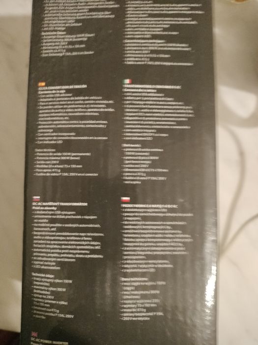 Przetwornica samochodowa. 150W 12V/230V