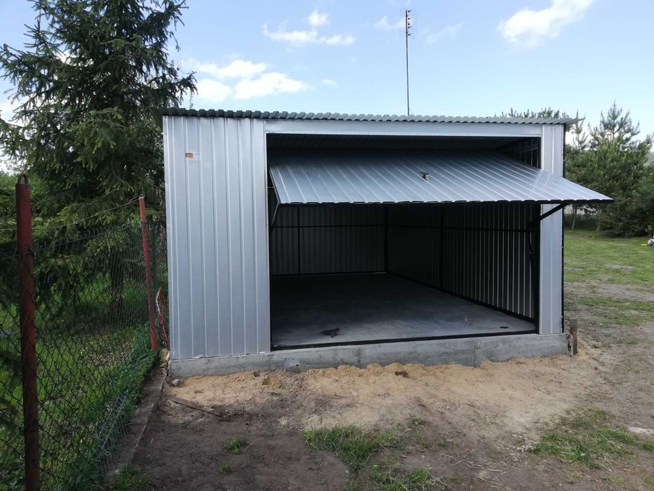 Garaż Blaszany - DREWNOPODOBNY- 3x5 – NISKA CENA  - Blaszak - ESSTAL*
