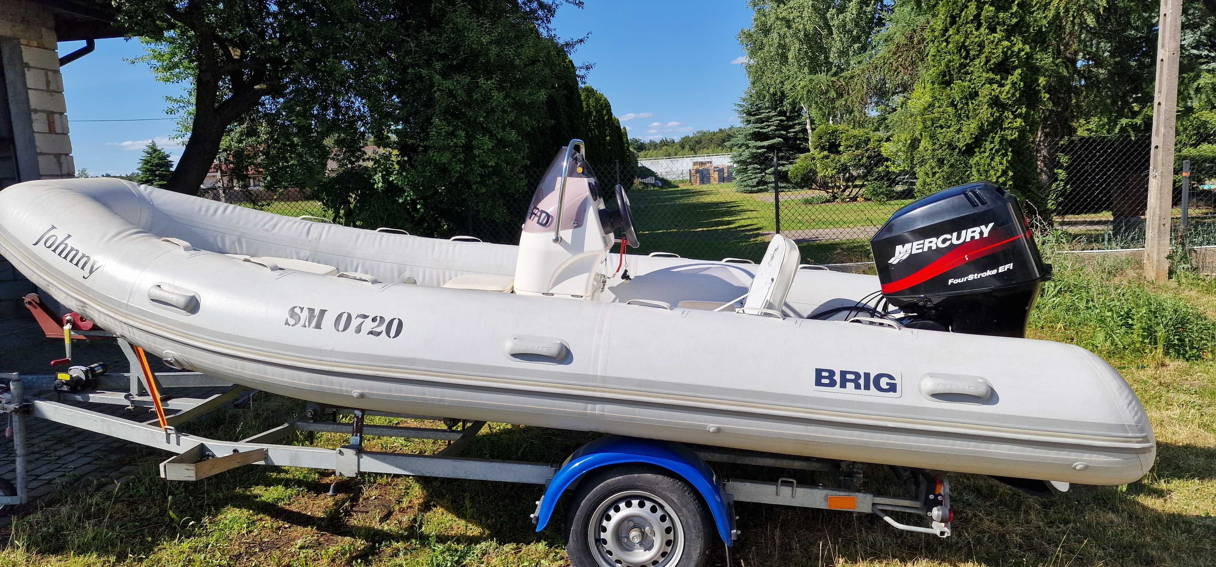 RIB Brig F500L, zestaw z salonu 2005, 2 właściciel. Mercury 40 4T