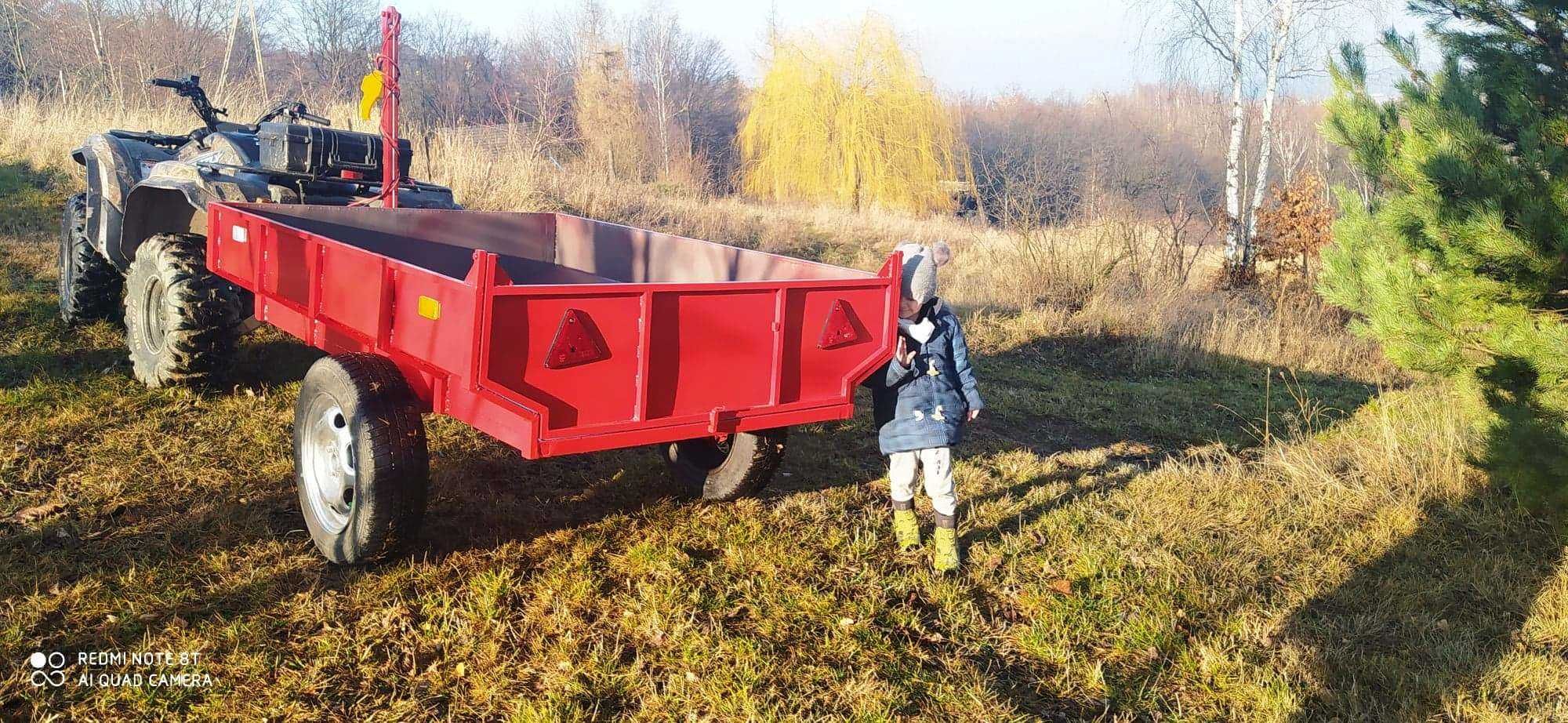 Przyczepka ATV 200cm do quada lub traktorka wywrotka