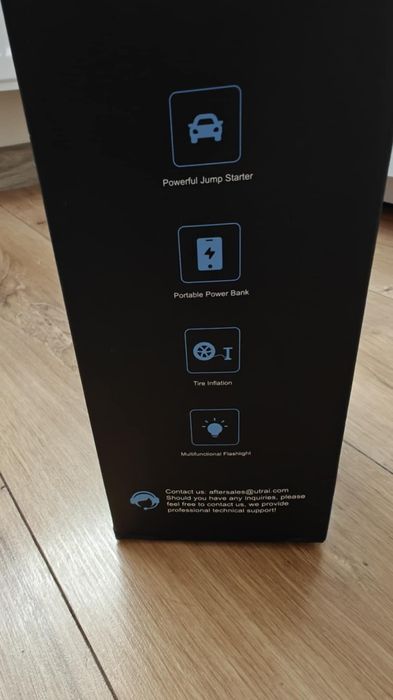Jump starter z kompresorem i powerbank urządzenie rozruchowe