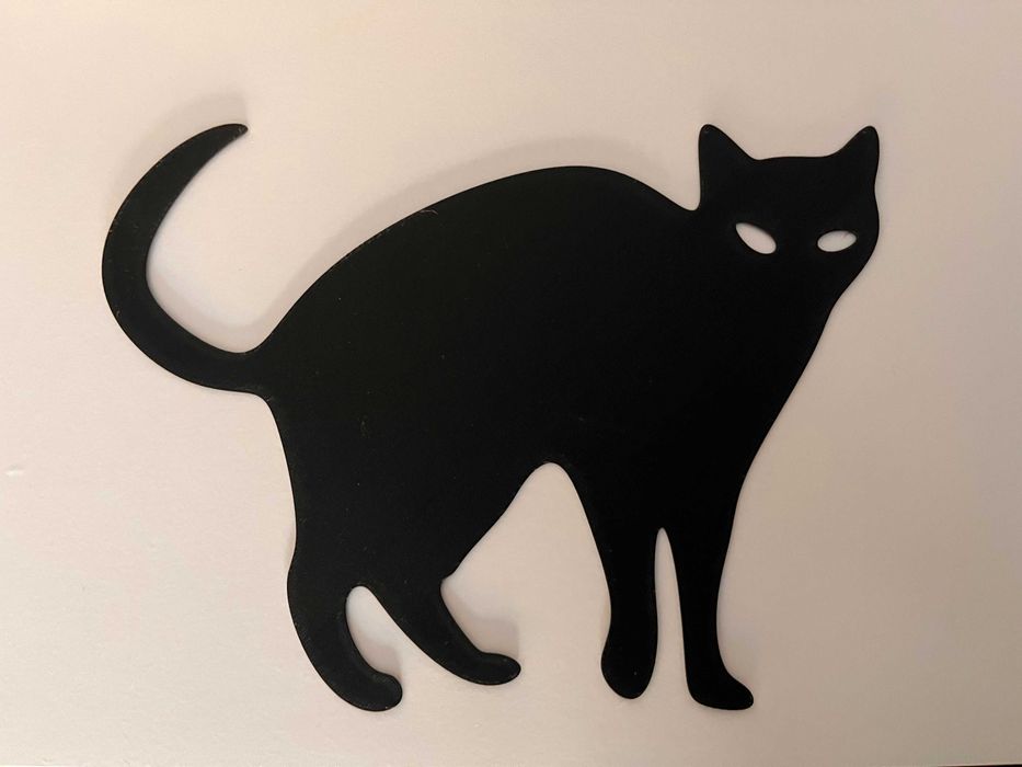 Ozdoba Kot na Halloween - Unikatowa Dekoracja z Druku 3D