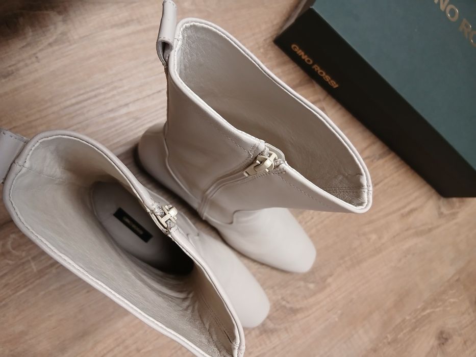 Skórzane, eleganckie buty Gino Rossi rozmiar 39 jak nowe!