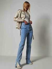 Жіночі, прямі джинси, розмір 38