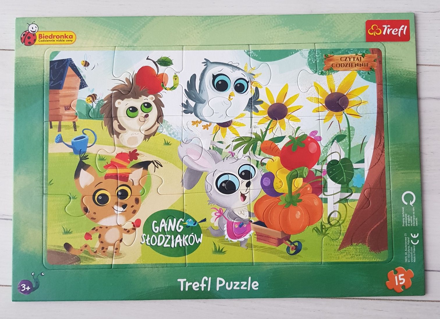 Trefl Gang Słodziaków puzzle w ramce 15 el. 91607