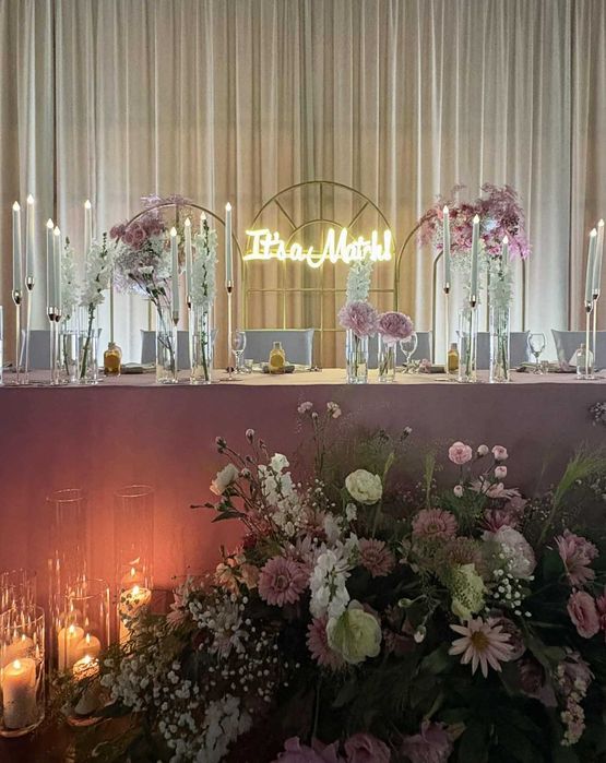 Dekoracja ślubna, kościoła, wesela, sali weselnej