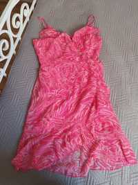 Sukienka kopertowa mohito różowa fuksja 36