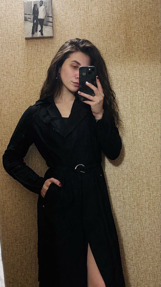Тренч чорний New Look