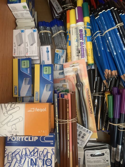 Restante Stock - Material Escolar (descrição)