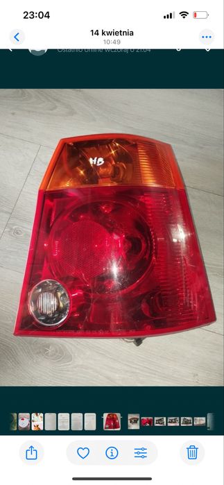 Tylna Lampa CHRYSLER PACYFICA prawa tylna prawy tył