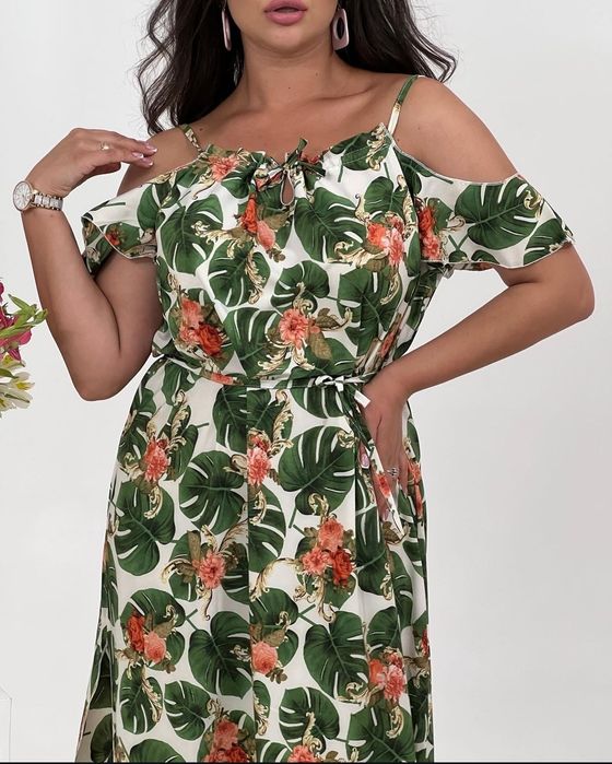 Плаття максі з розрізом+ костюм з шортами