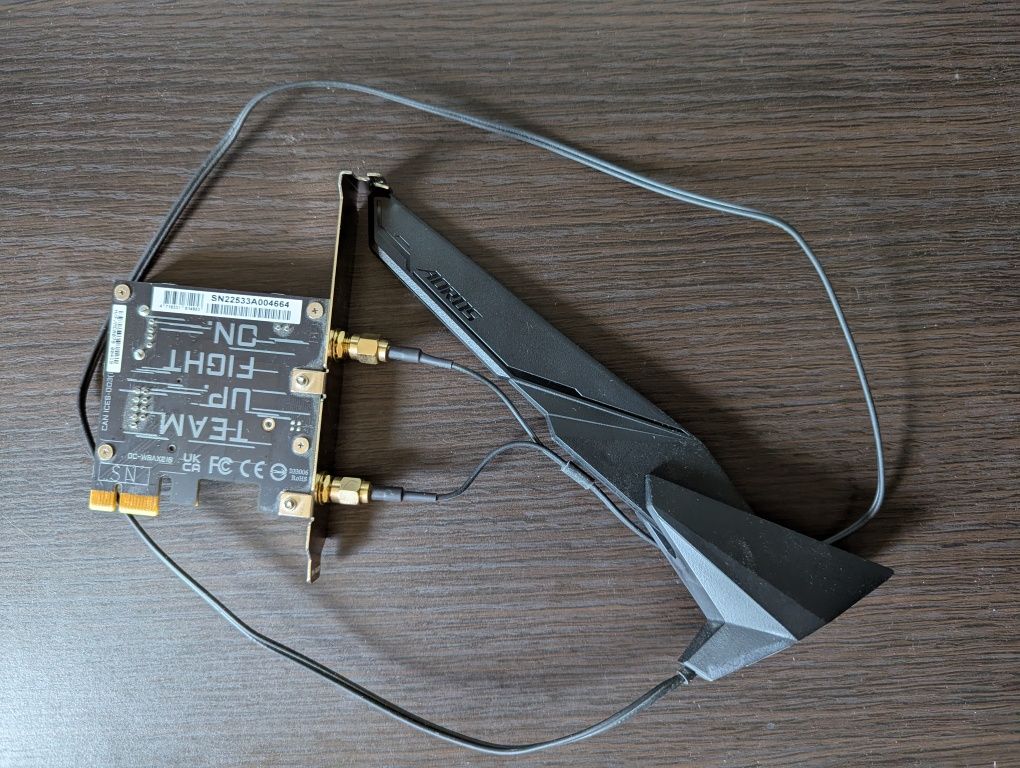 Gigabyte GC-WBAX210 WiFi 6E + Bluetooth 5.2 – karta sieciowa PCIe