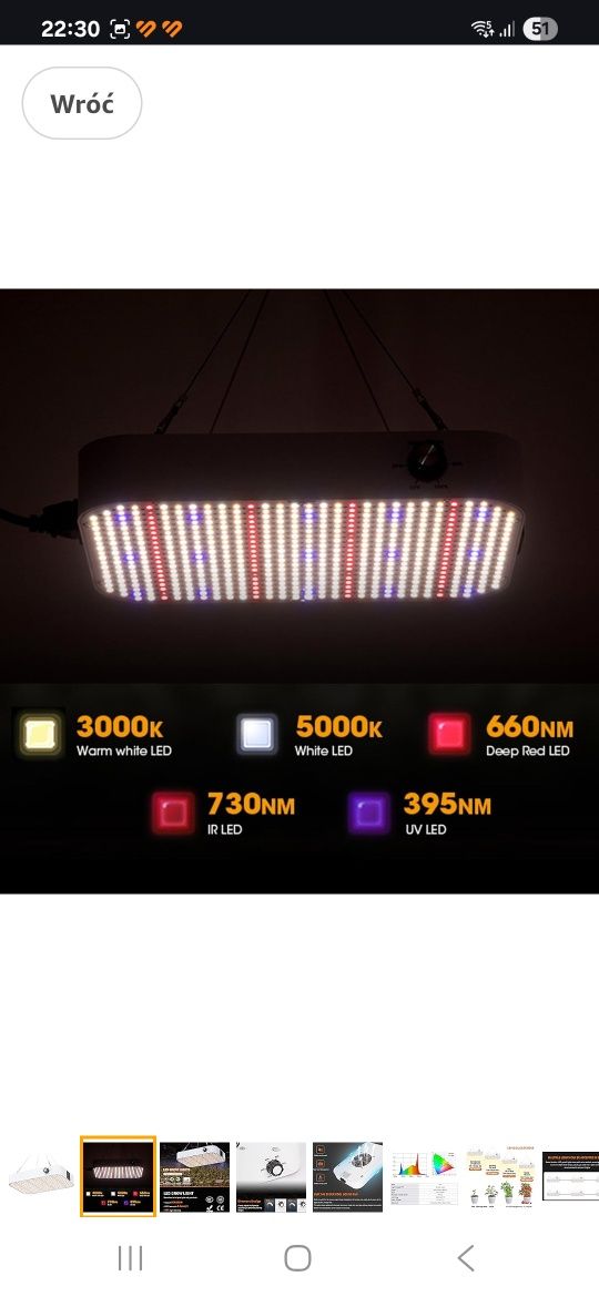 Lampa do roślin FRGROW 100w